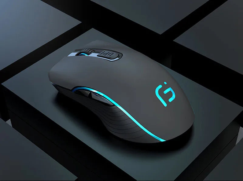 Rechargeable Computer Mouse Dual Mode Bluetooth+2.4Ghz Wireless