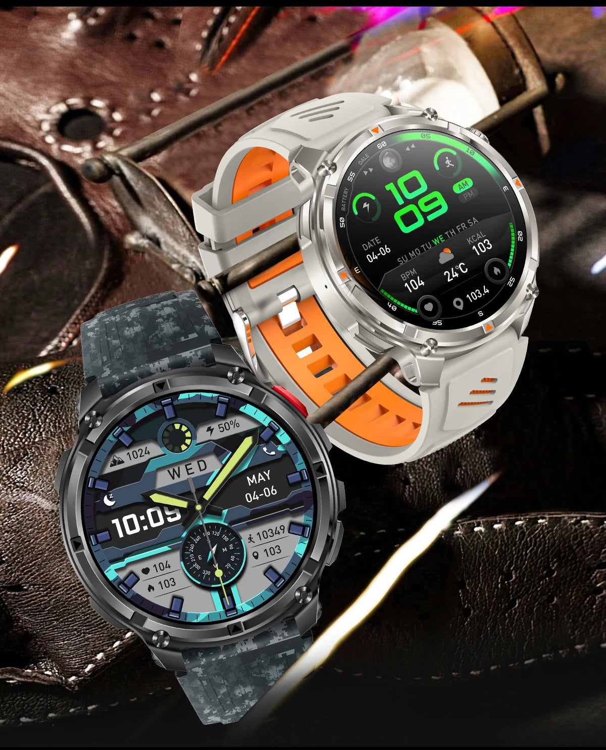 LIGE Outdoor Sports Smart Watch Men HD Screen 1100mAh Large Battery