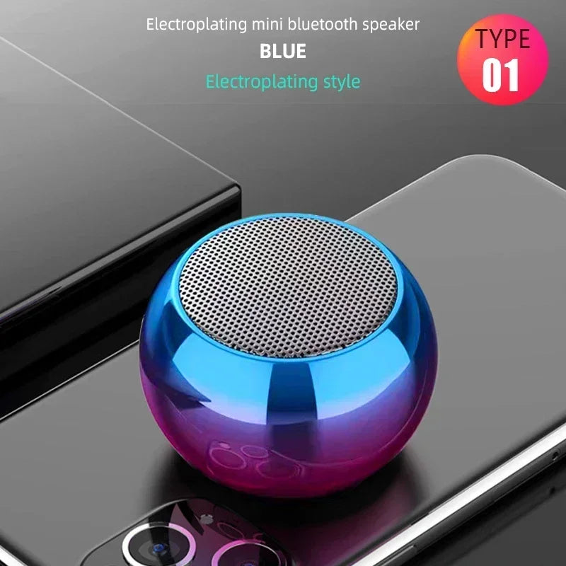 Wireless Bluetooth 5.3 Speaker Portable TWS Small Steel Gun Metal Heavy