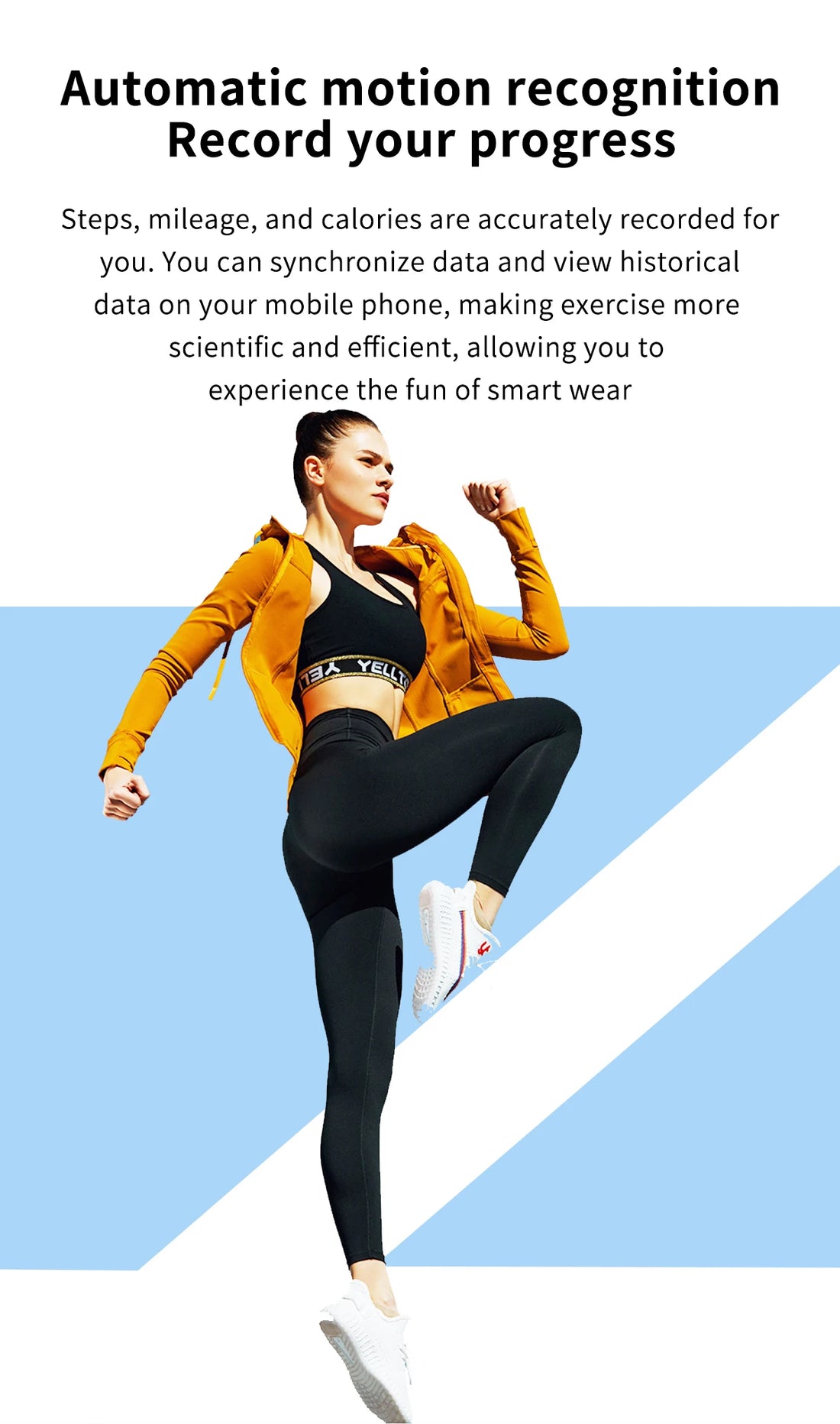 LIGE New Smart Watch Men Full Touch Screen Sport Fitness Watch IP67