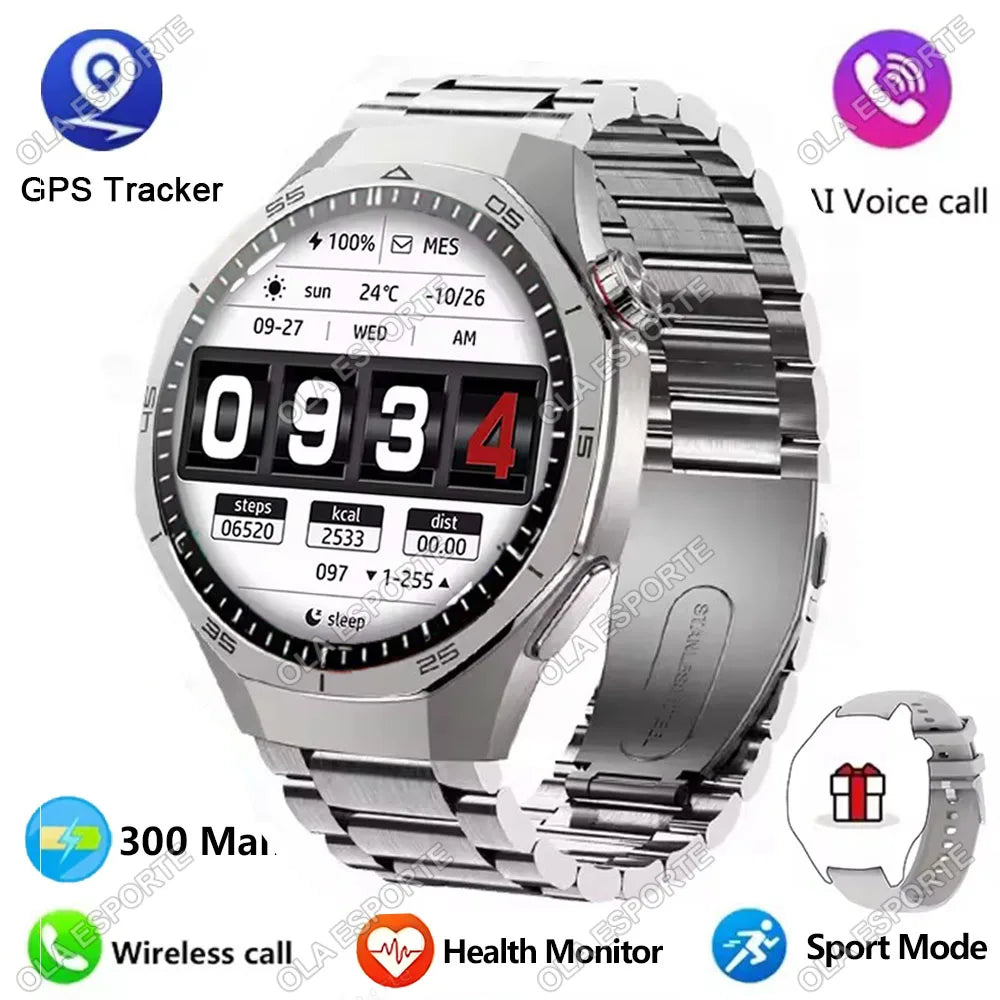 New GT5 Pro Smart Watch 1.6'' AMOLED HD Screen GPS Tracker Heart Rate