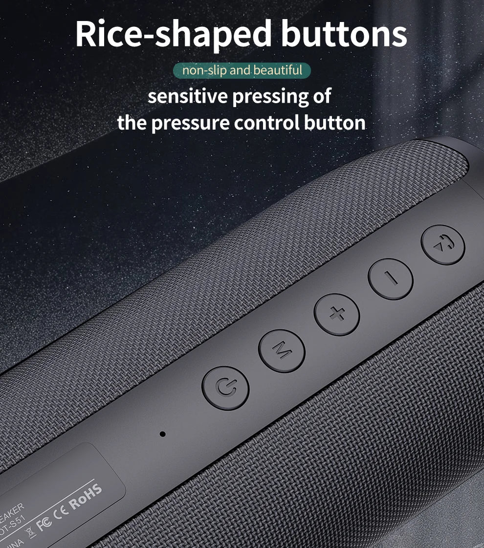 Portable Speaker S51 20W Power 1800mAh Battery 10 Hours Playtime