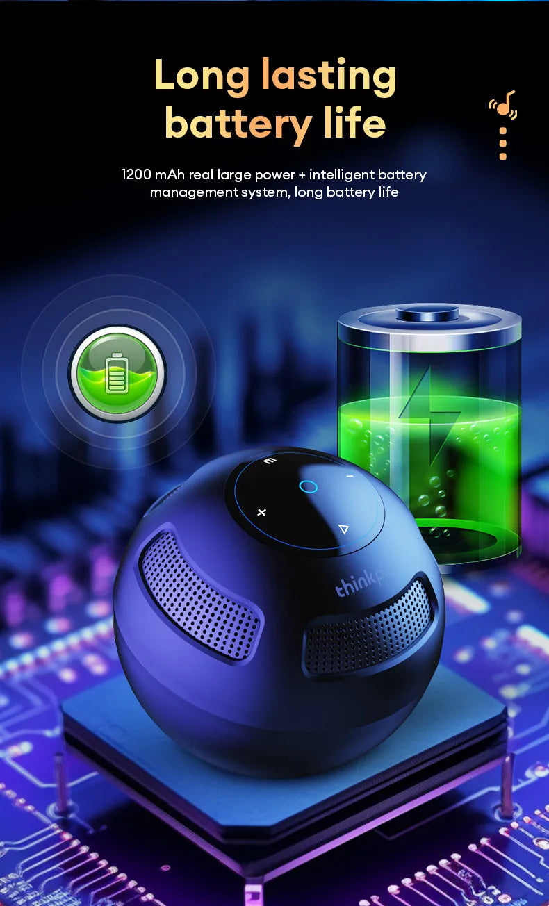 Ship From US Lenovo Bluetooth Speaker Portable Outdoor Long Endurance