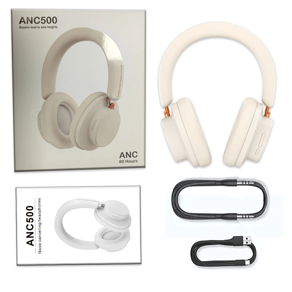 ANC Noise Cancelling Bluetooth 5.4 Over-Ear Headphones, 40mm Driver