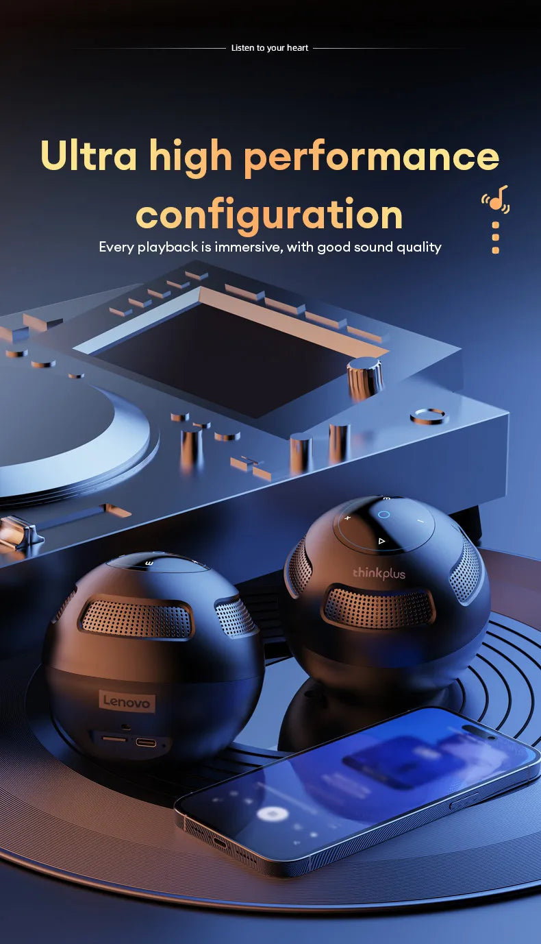 Ship From US Lenovo Bluetooth Speaker Portable Outdoor Long Endurance