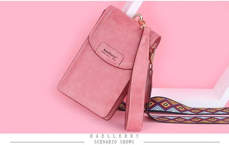Korean edition phone bag New Baellerry fashion phone bag Buckle Crossbody