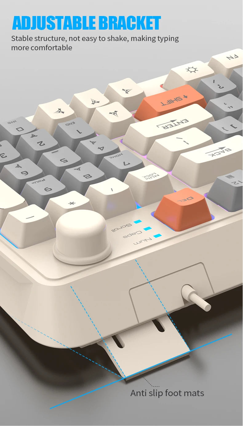 60% wired gaming keyboard, RGB backlight ultra compact mini keyboard