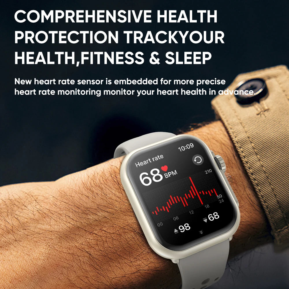 New 1000mAh Battery AMOLED Smart Watch Ultra K62 Men Women