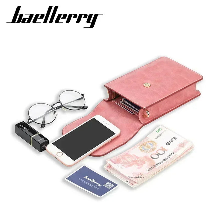 Korean edition phone bag New Baellerry fashion phone bag Buckle Crossbody