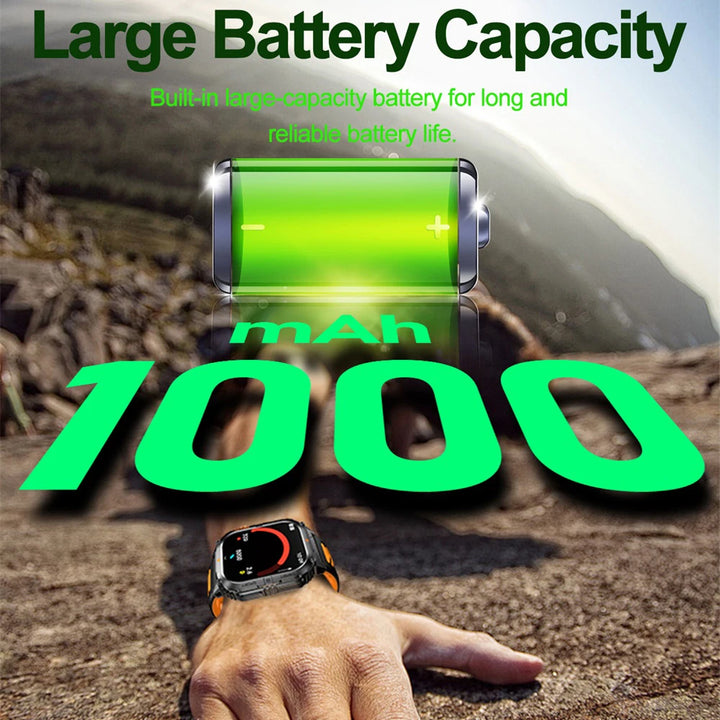 Newest Clock Outdoor Sports Smart Watch LED Flashlight Waterproof Heart