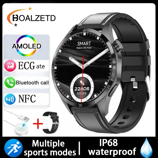 New Men Watch 4 Pro 1.43 inch 360*360 AMOLED HD Screen Bluetooth