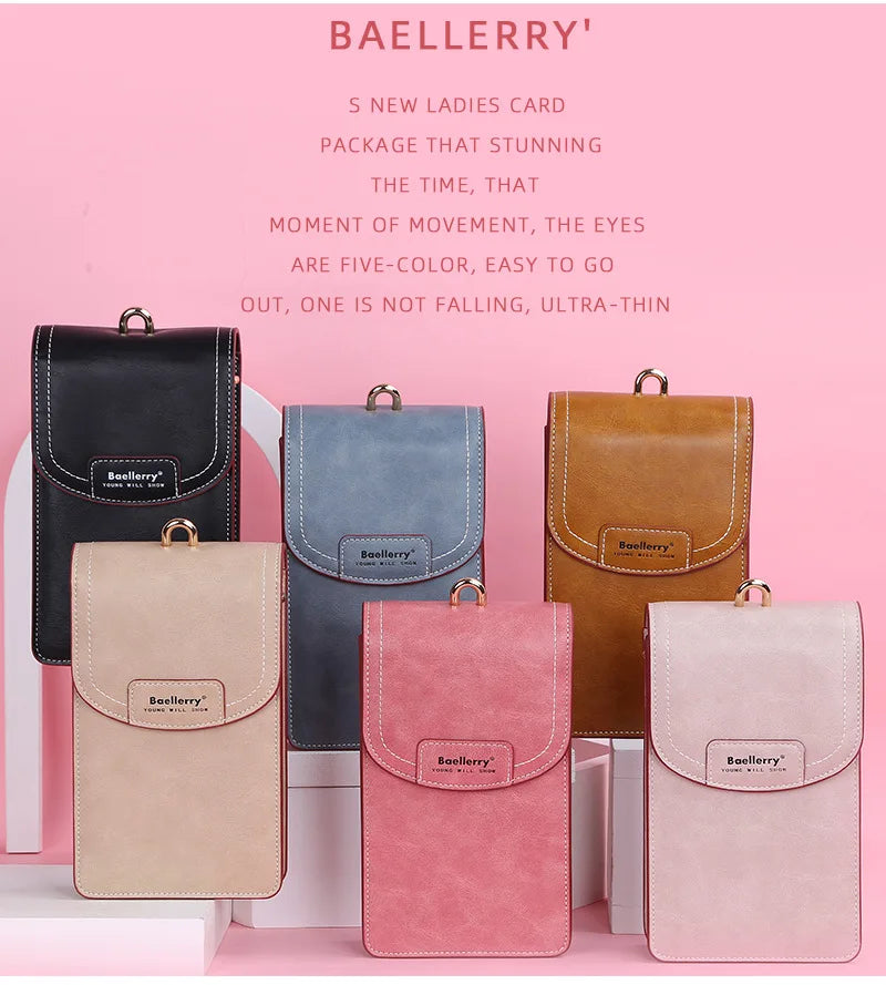 Korean edition phone bag New Baellerry fashion phone bag Buckle Crossbody