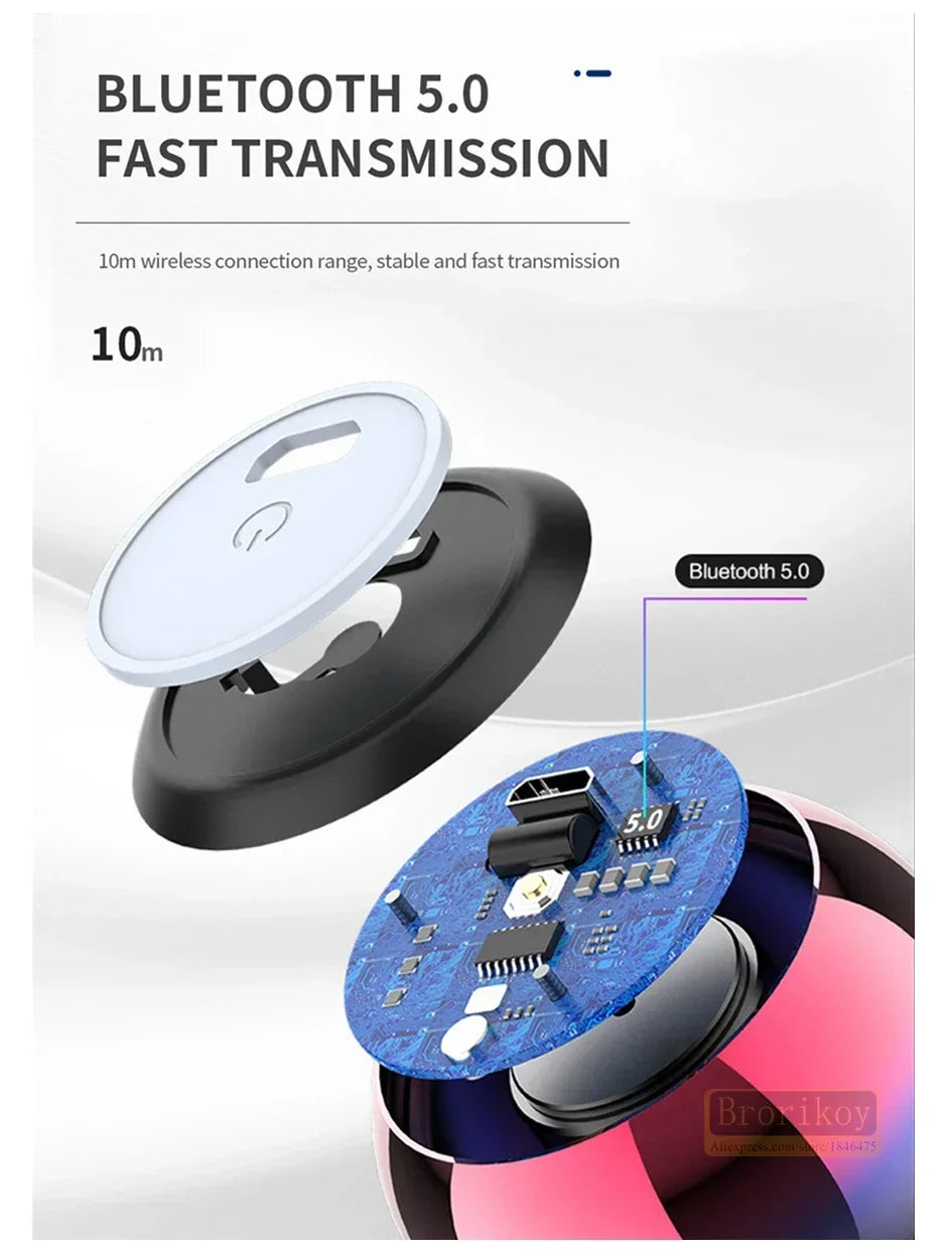 Wireless Bluetooth 5.3 Speaker Portable TWS Small Steel Gun Metal Heavy