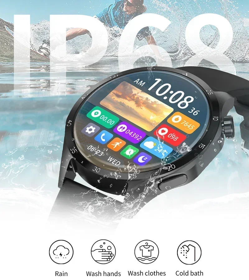 New Men Watch 4 Pro 1.43 inch 360*360 AMOLED HD Screen Bluetooth