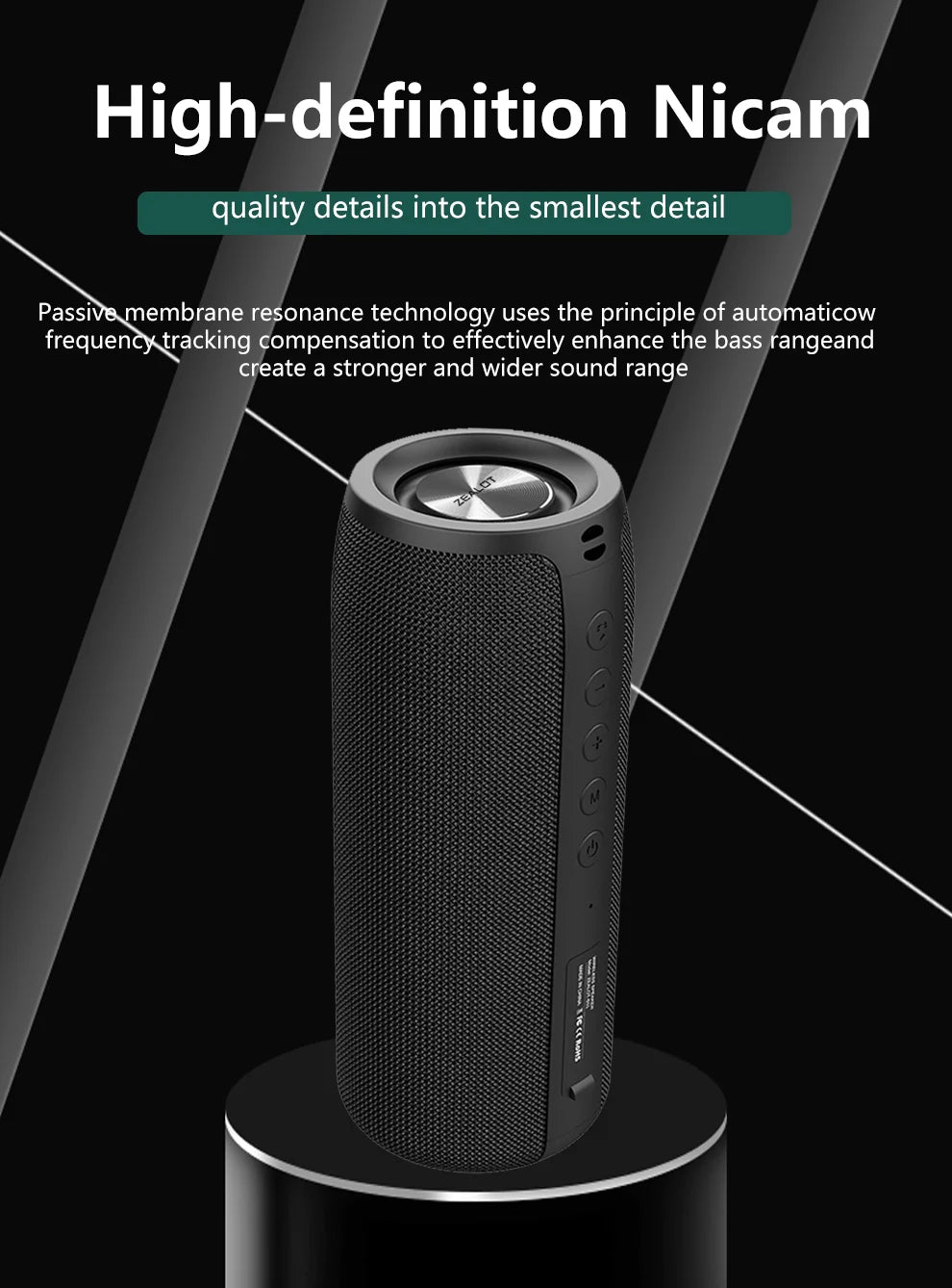 Portable Speaker S51 20W Power 1800mAh Battery 10 Hours Playtime