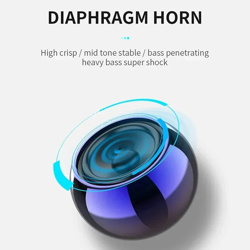 Wireless Bluetooth 5.3 Speaker Portable TWS Small Steel Gun Metal Heavy