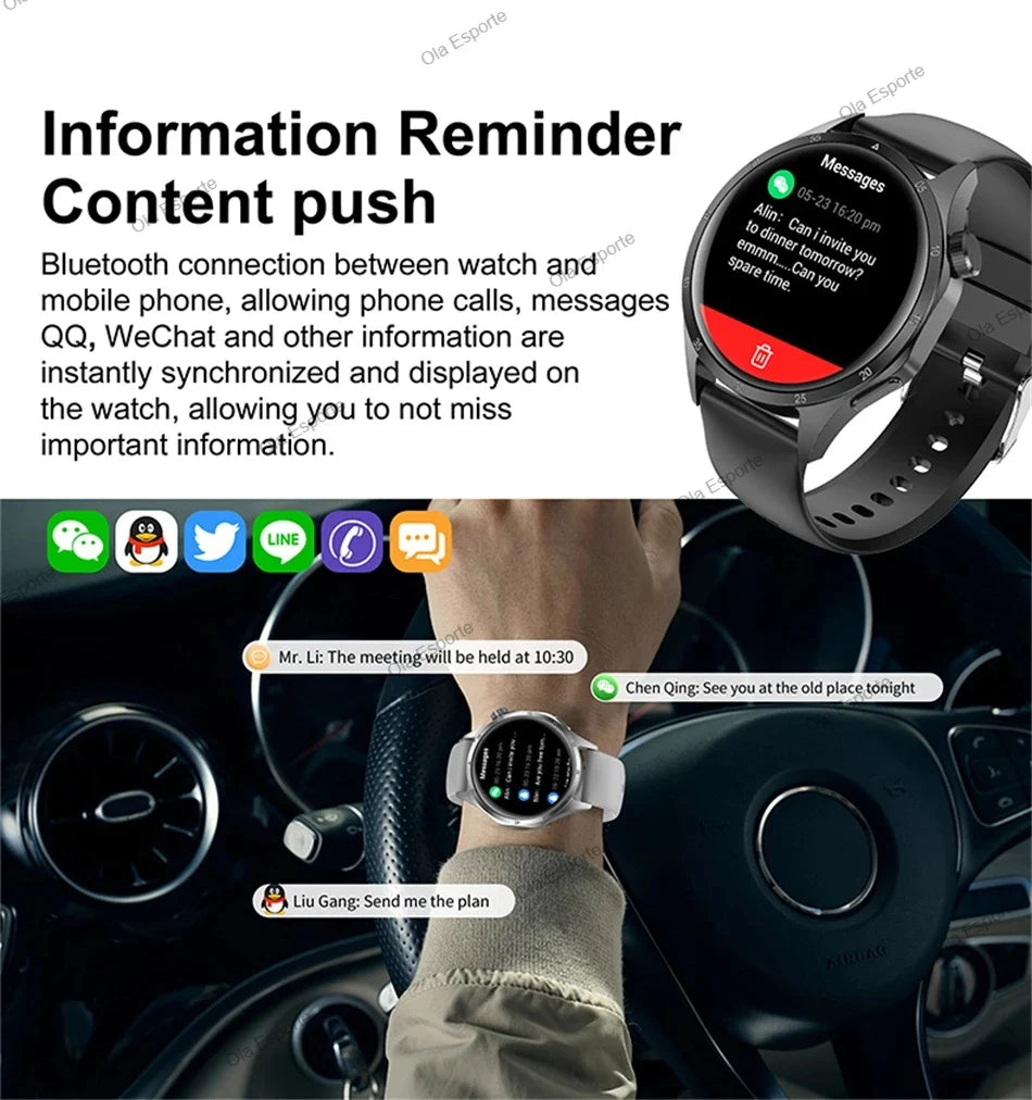 New GT5 Pro Smart Watch 1.6'' AMOLED HD Screen GPS Tracker Heart Rate