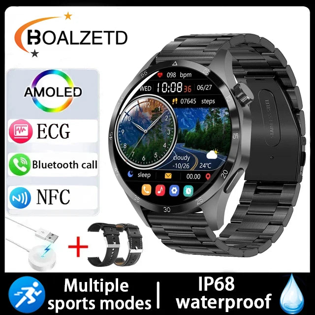 New Men Watch 4 Pro 1.43 inch 360*360 AMOLED HD Screen Bluetooth