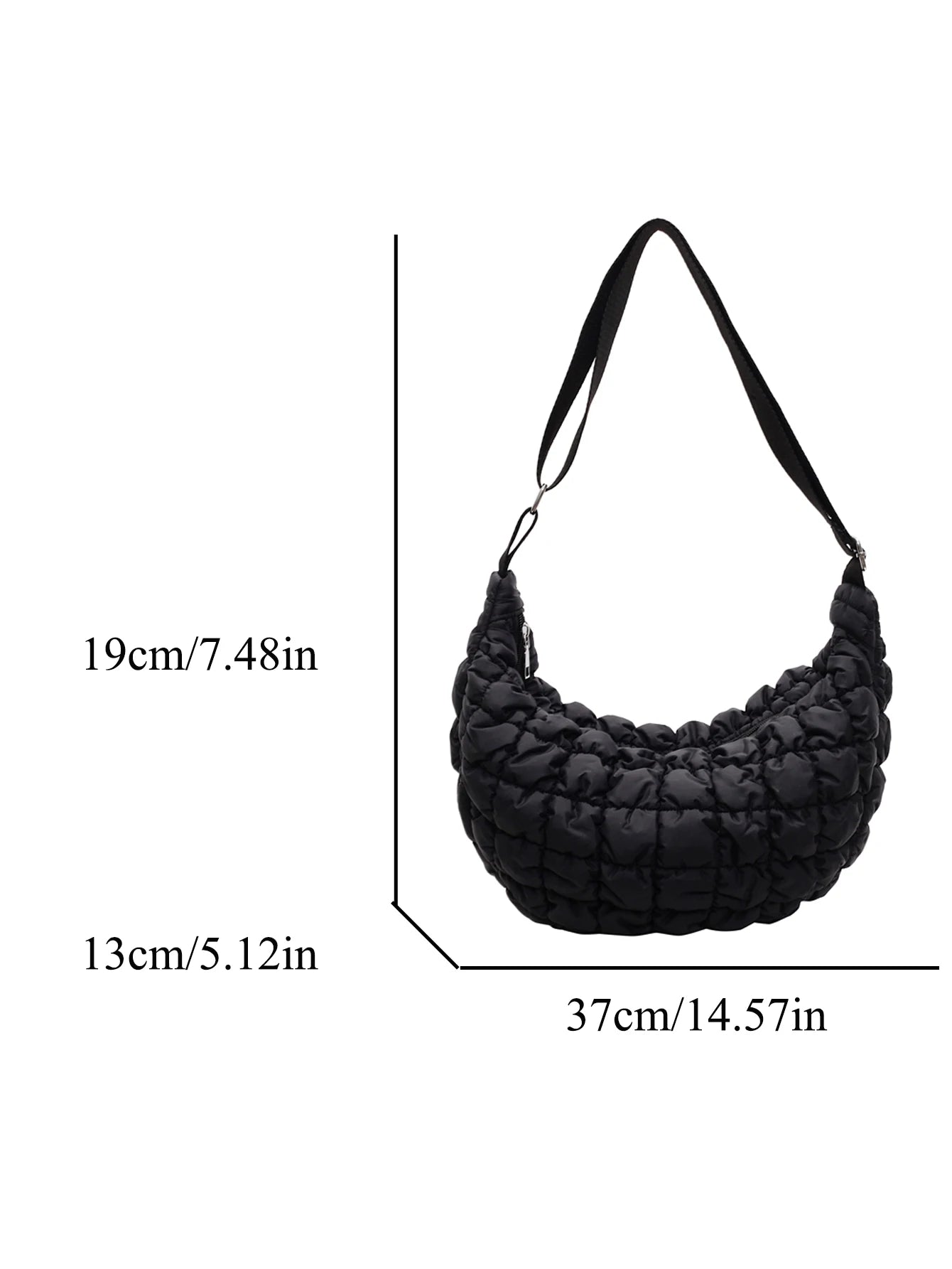 Autumn and winter cloud bag, female personality diamond grid shoulder bag
