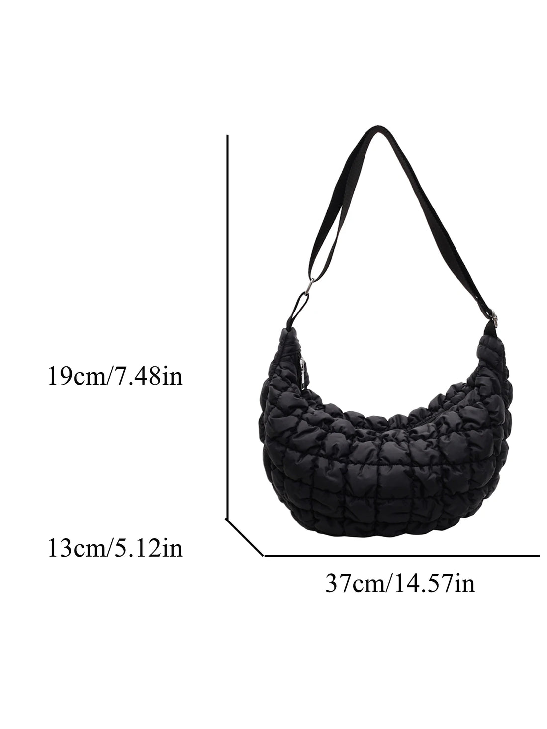 Autumn and winter cloud bag, female personality diamond grid shoulder bag