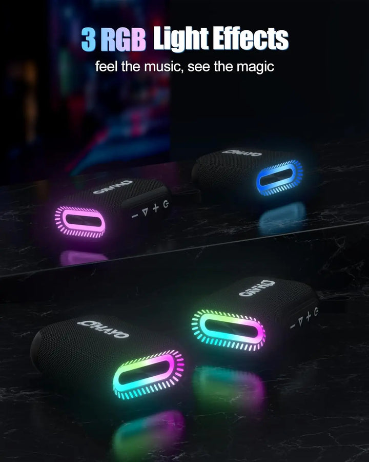 OHAYO Bluetooth Speaker Small Music Box Bluetooth 5.3 with RGB Light