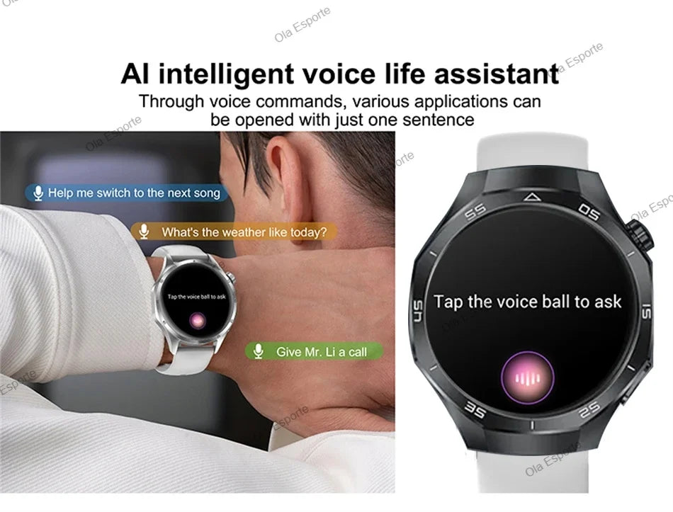 New GT5 Pro Smart Watch 1.6'' AMOLED HD Screen GPS Tracker Heart Rate