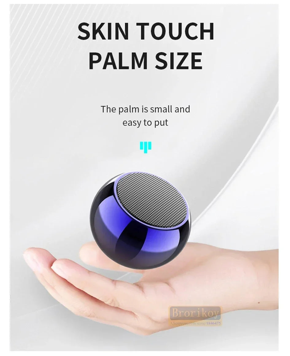 Wireless Bluetooth 5.3 Speaker Portable TWS Small Steel Gun Metal Heavy