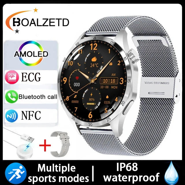 New Men Watch 4 Pro 1.43 inch 360*360 AMOLED HD Screen Bluetooth