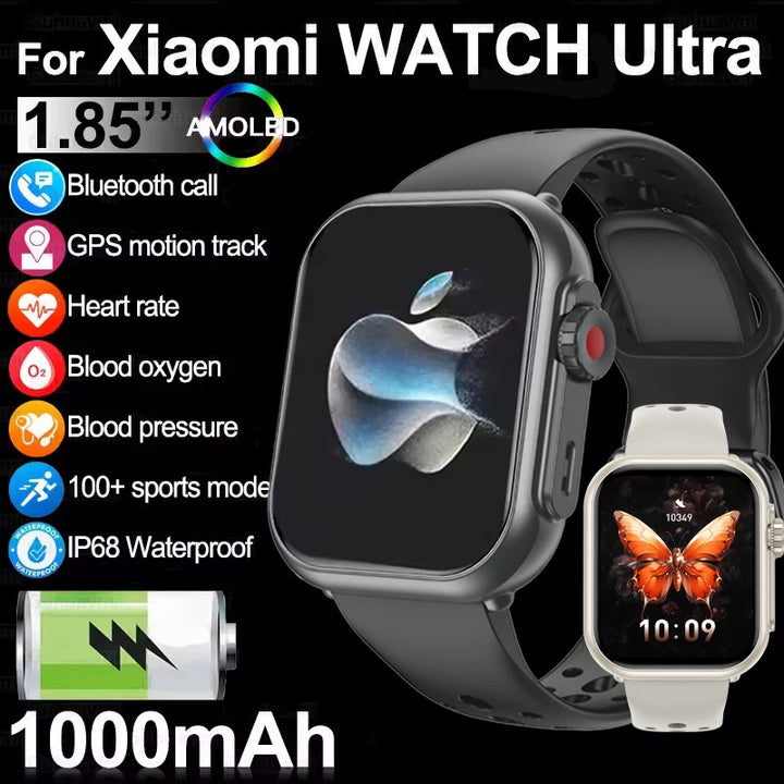 New 1000mAh Battery AMOLED Smart Watch Ultra K62 Men Women