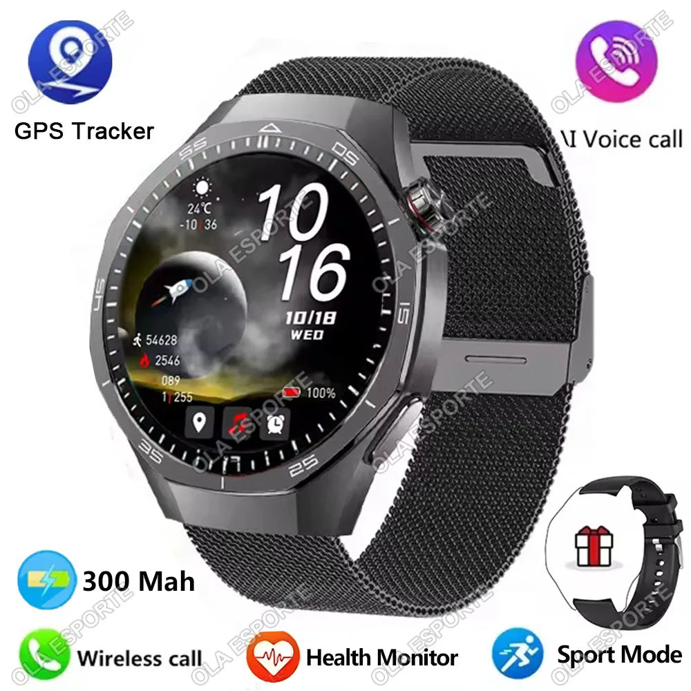 New GT5 Pro Smart Watch 1.6'' AMOLED HD Screen GPS Tracker Heart Rate