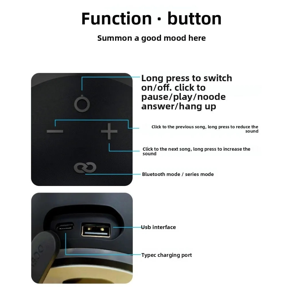 Subwoofer Wireless Bluetooth Speaker Spherical Waterproof Smart Bluetooth