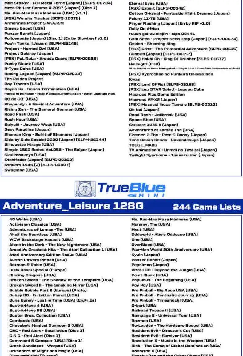 Carpbaba For True Blue Mini CRACK PACK 64 Game Stick For Genesis