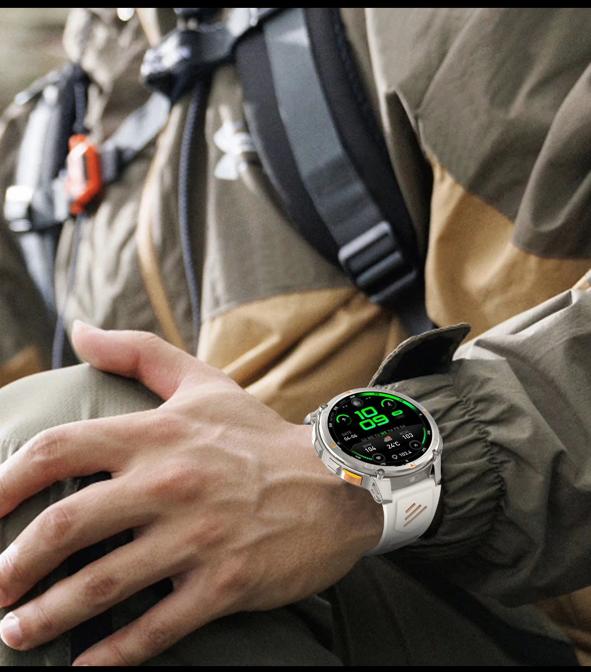 LIGE Outdoor Sports Smart Watch Men HD Screen 1100mAh Large Battery