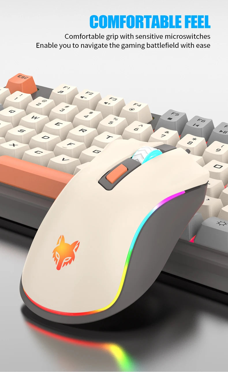 60% wired gaming keyboard, RGB backlight ultra compact mini keyboard