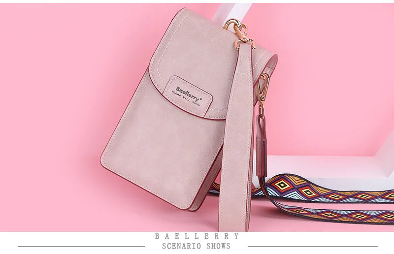 Korean edition phone bag New Baellerry fashion phone bag Buckle Crossbody