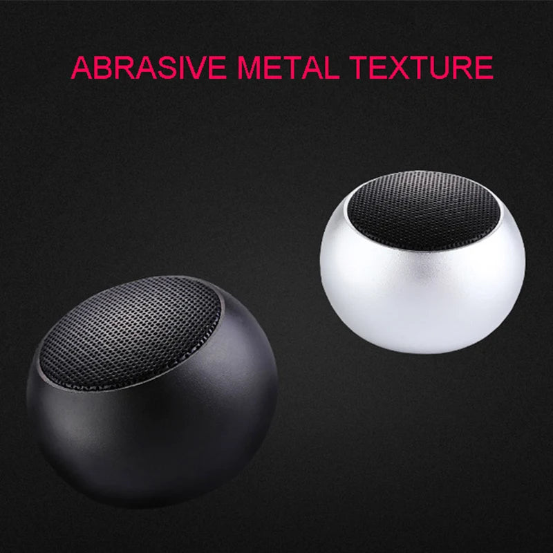 Bluetooth Wireless  5.3 Speaker Portable TWS Small Steel Gun Metal Heavy