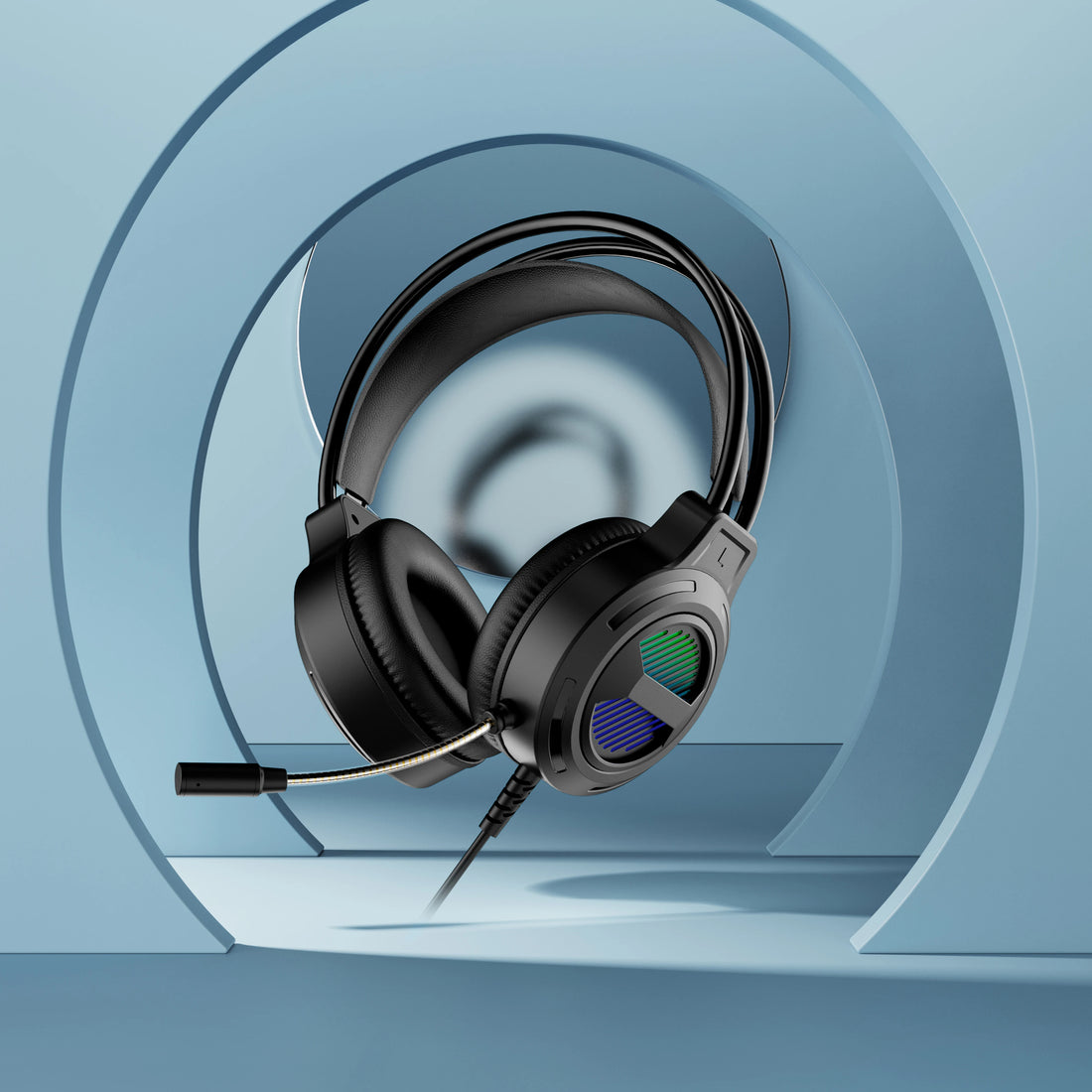 SW-G10 Gaming Headphones Wired RGB lighting USB Gaming Headphones