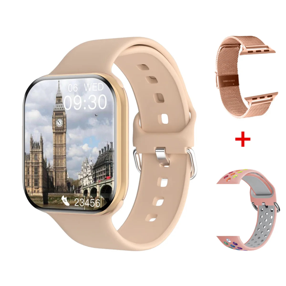 i10 GPS Smart Watch Women Series 10 Screen Bluetooth Call Heart Rate Blood
