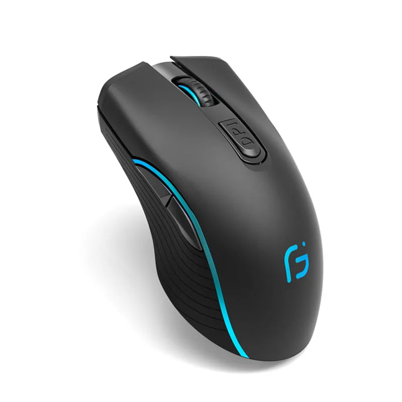 Rechargeable Computer Mouse Dual Mode Bluetooth+2.4Ghz Wireless