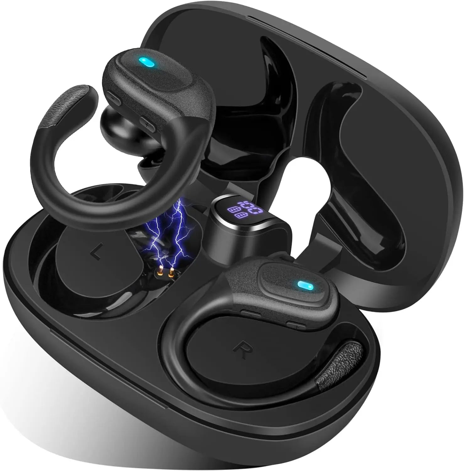 Wireless Earbud Sport Bluetooth 5.3 Headphones IP7 with Noise