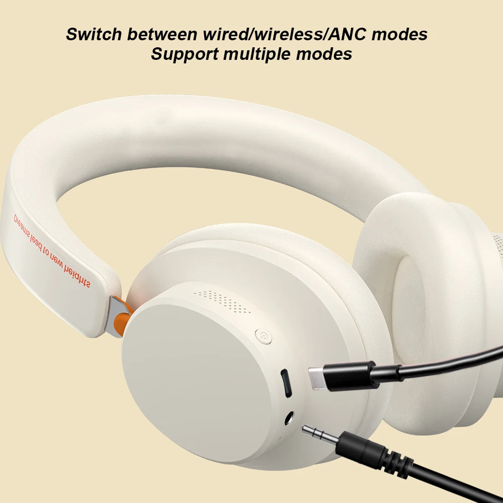 ANC Noise Cancelling Bluetooth 5.4 Over-Ear Headphones, 40mm Driver