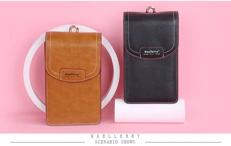 Korean edition phone bag New Baellerry fashion phone bag Buckle Crossbody