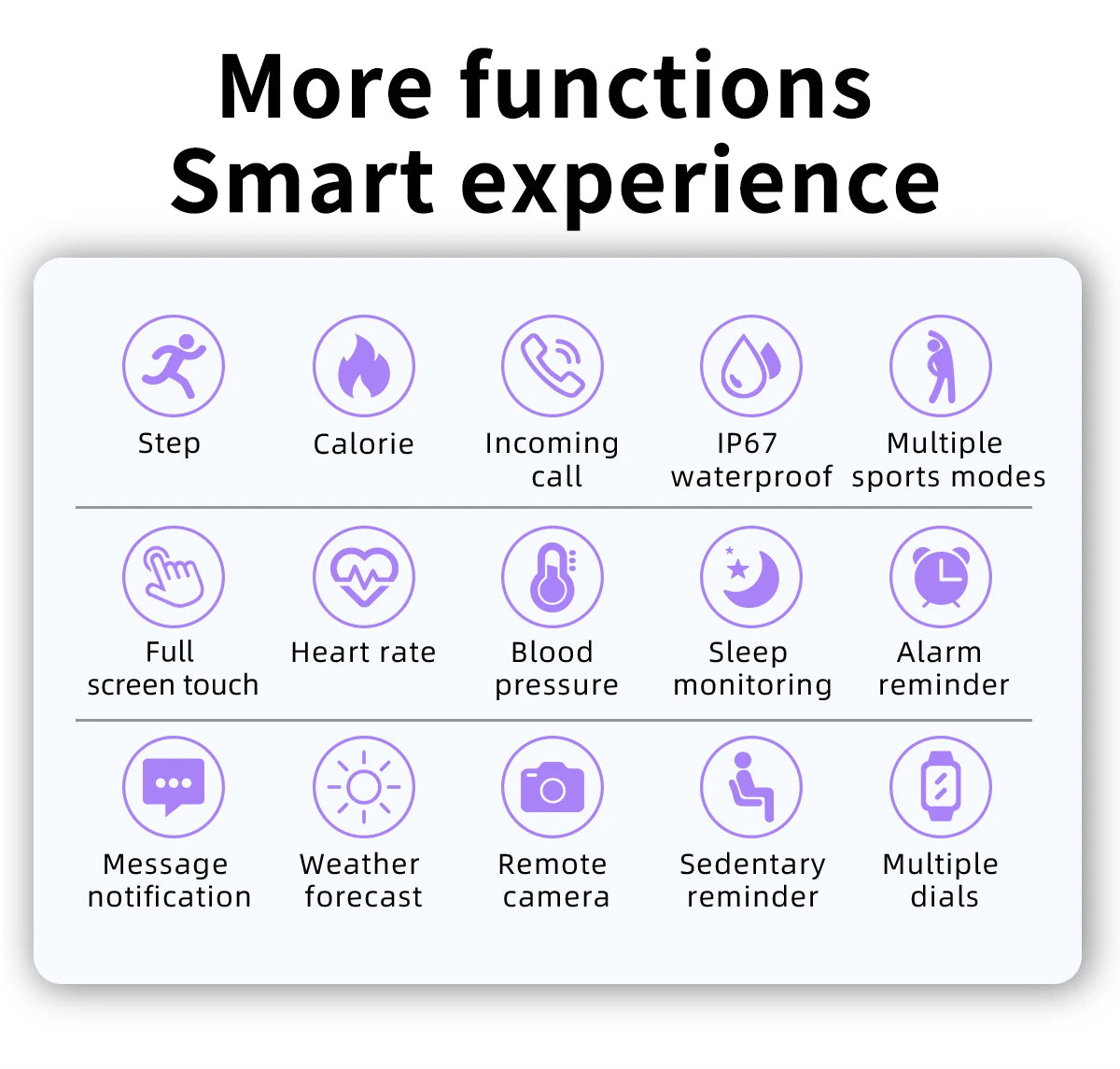 LIGE New Smart Watch Men Full Touch Screen Sport Fitness Watch IP67