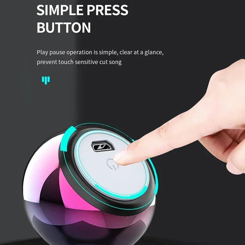 Wireless Bluetooth 5.3 Speaker Portable TWS Small Steel Gun Metal Heavy