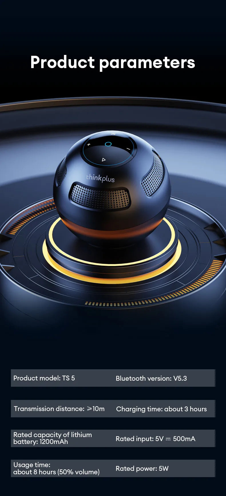 Ship From US Lenovo Bluetooth Speaker Portable Outdoor Long Endurance