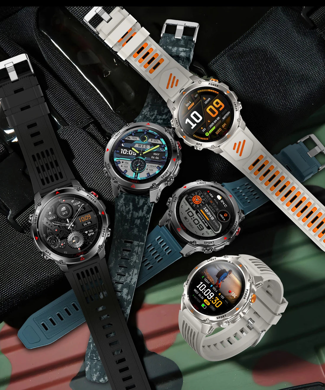 LIGE Outdoor Sports Smart Watch Men HD Screen 1100mAh Large Battery