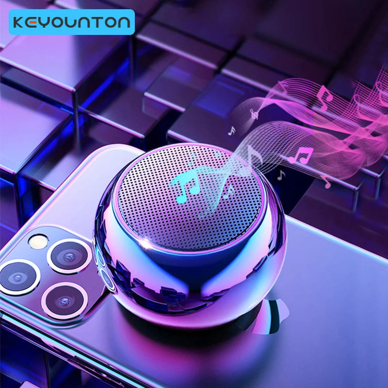 Wireless Bluetooth 5.3 Speaker Portable TWS Small Steel Gun Metal Heavy