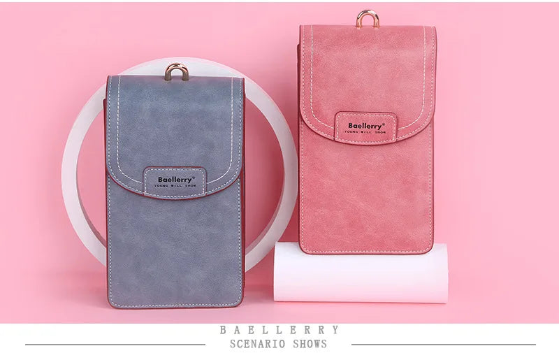 Korean edition phone bag New Baellerry fashion phone bag Buckle Crossbody