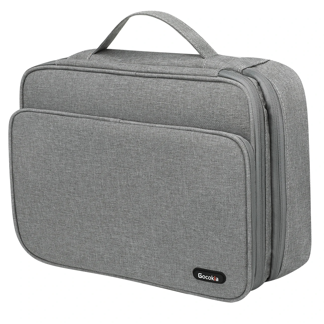 Three Layer Electronic Accessories Organizer, Storage Bag with Cable