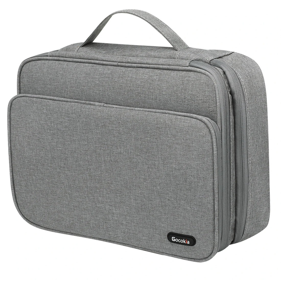 Three Layer Electronic Accessories Organizer, Storage Bag with Cable